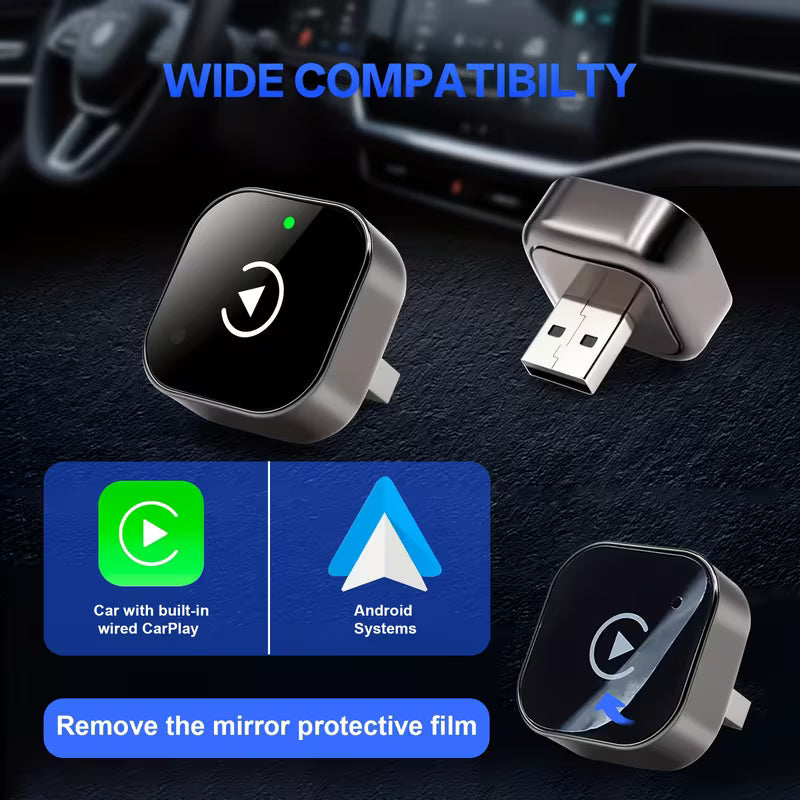 Adaptador Inalámbrico 2 en 1 CarPlay